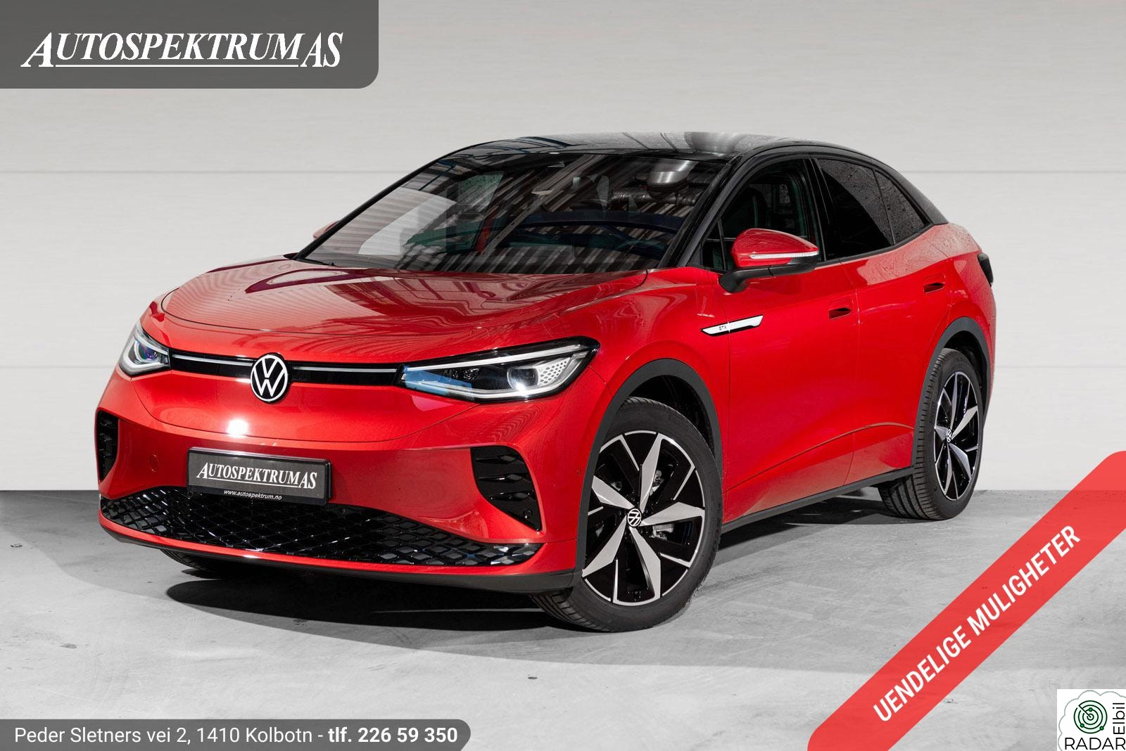VOLKSWAGEN ID.5 GTX 220 KW 313hk ACC/FørerAssistent/Svart Tak/Matrix/Norsk+++