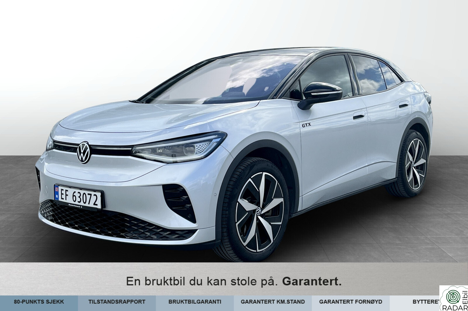 VOLKSWAGEN ID.5 GTX 220 KW 77kwh 299hk Topputstyrt!Krok,360Cam,El.bakluke,Glasstak