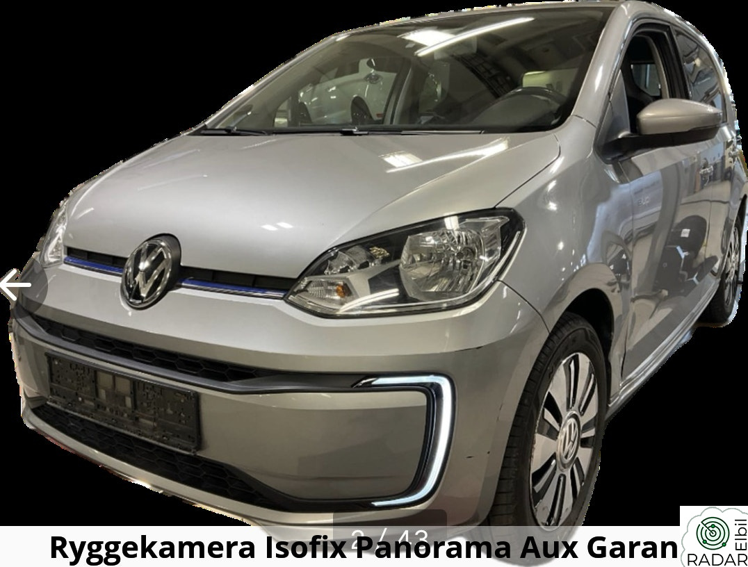 VOLKSWAGEN UP! 82HK Lav km V-Pumpe P-Sensor DAB Cruise Navi Blåtann AC