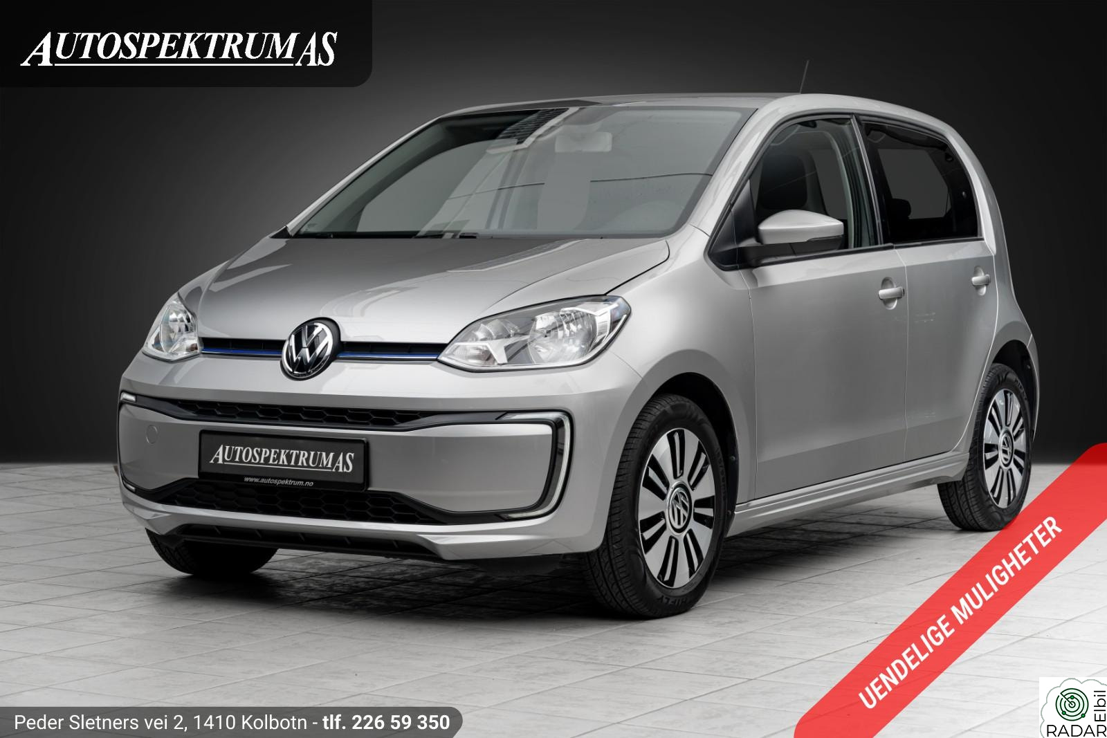 VOLKSWAGEN UP! 82hk/Ryggekamera/Ledlys/Klima/Lav-km/Norsk++