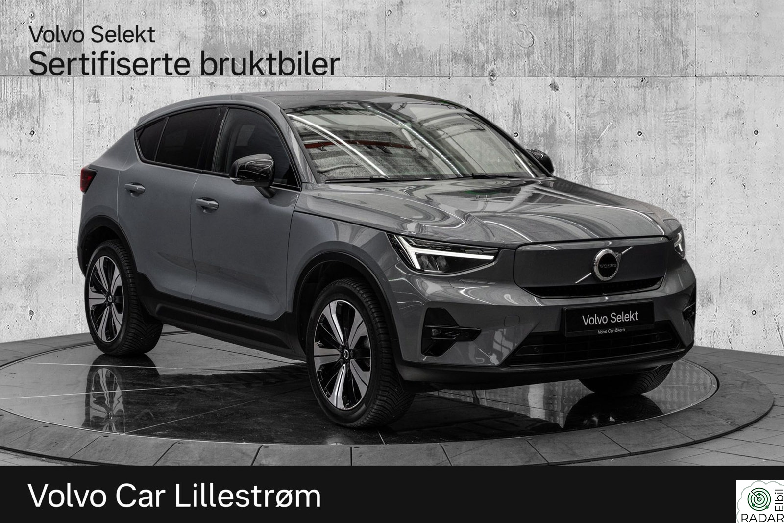 VOLVO C40 Twin Plus AWD Panoramaglasstak - Flott bil!