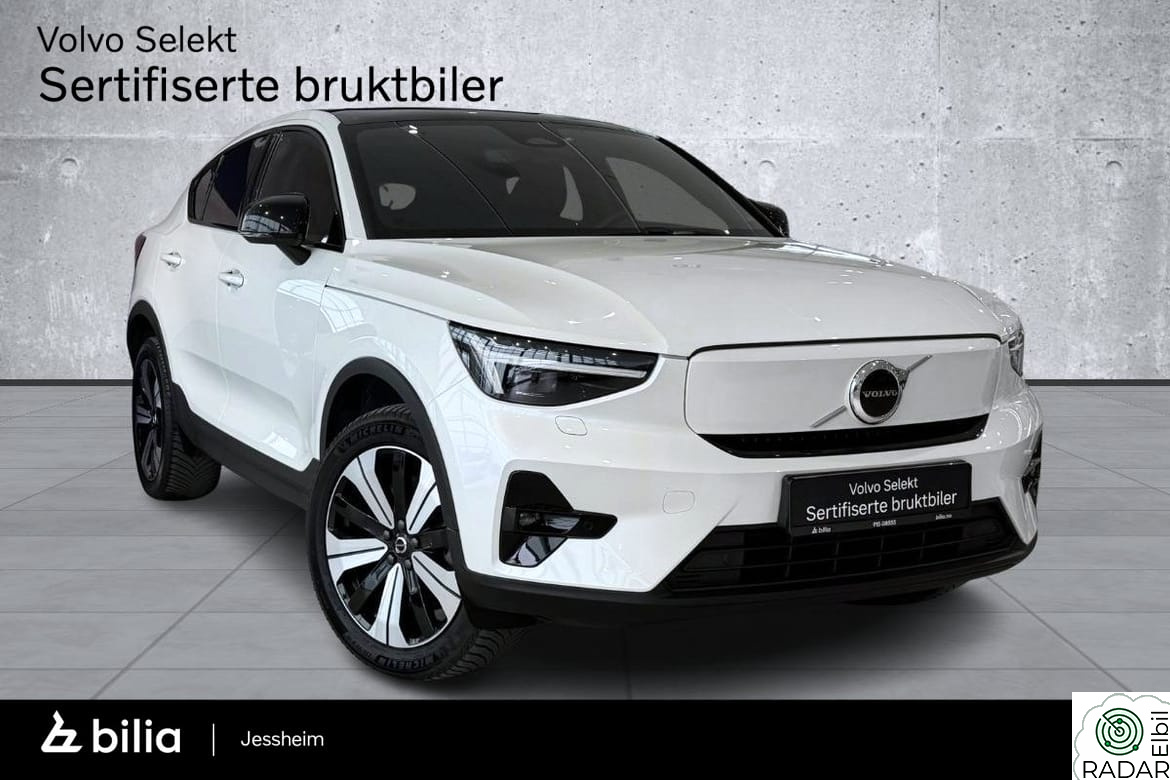 VOLVO C40 408Hk AWD Plus, Pixel LED, H.Feste, Varmepumpe, Google