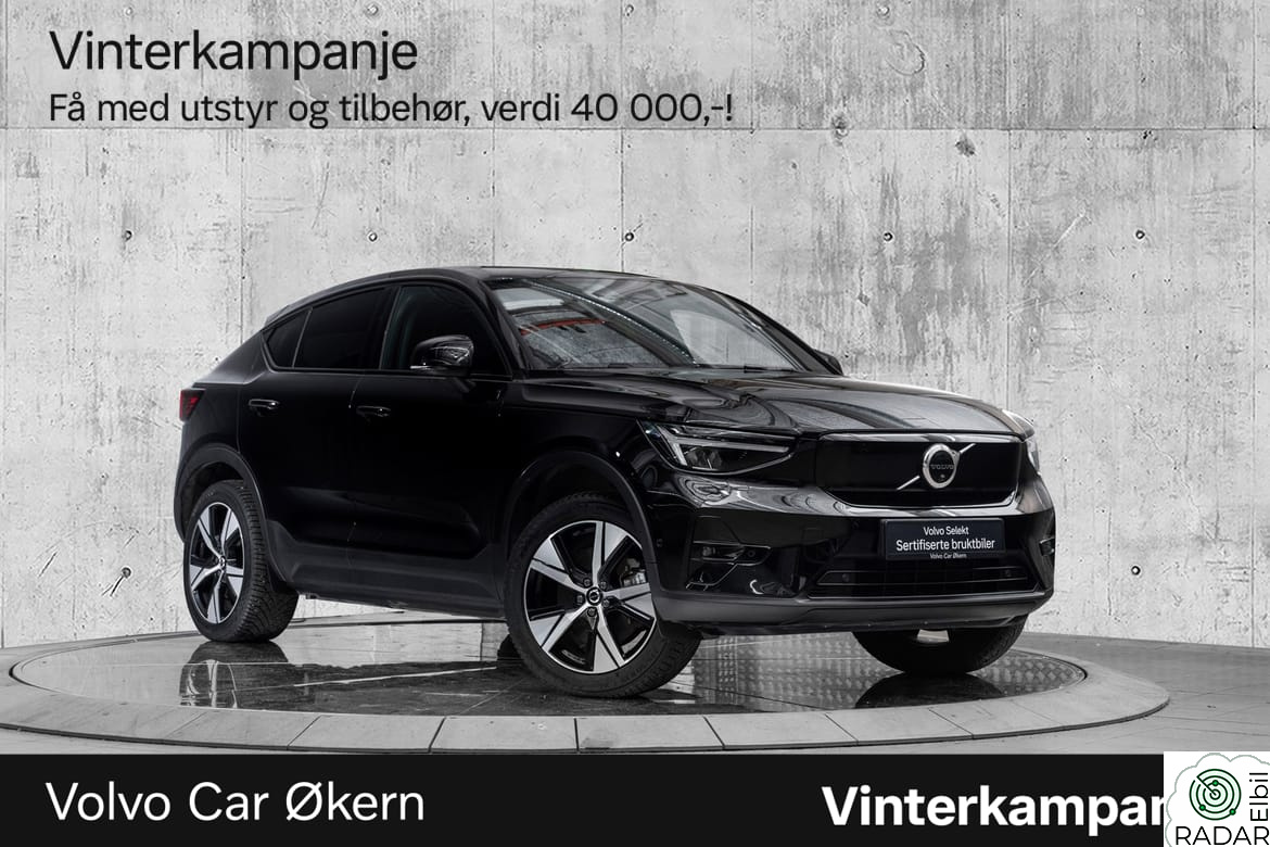 VOLVO C40 El. Twin Ultimate 408Hk. Topputstyrt!