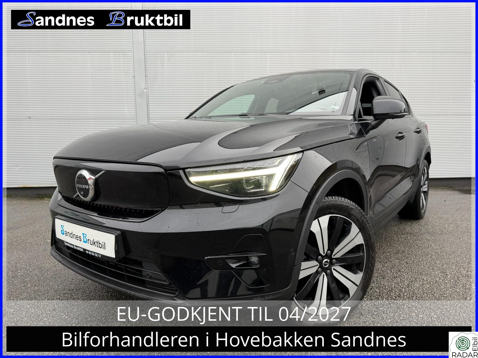 VOLVO C40 RECHARGE 4X4 PANO,KROK,360KAMERA,ACC,NAVI,TLF,DAB+,H&K
