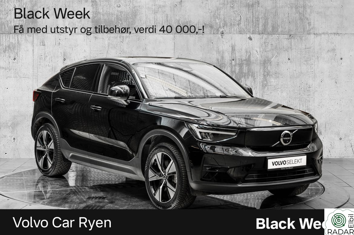 VOLVO C40 El. Twin Ultimate 408Hk. Velutstyrt!