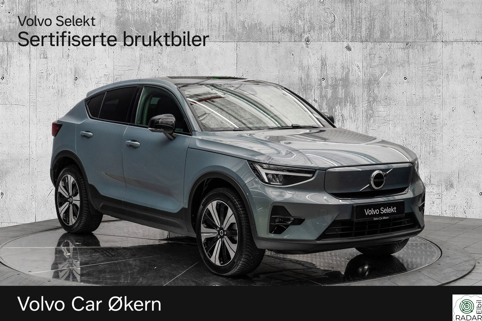 VOLVO C40 Twin Plus AWD Panoramaglasstak Varmepumpe