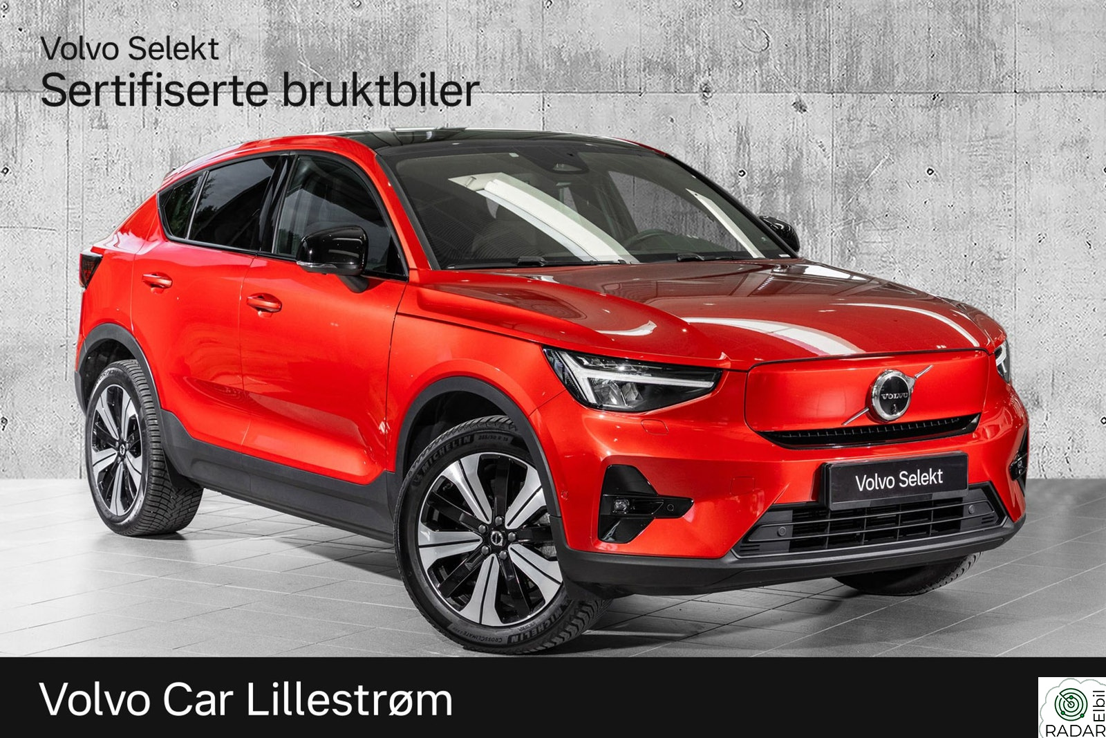 VOLVO C40 Twin Ultimate Hengerfeste Panoramaglasstak 360kamera