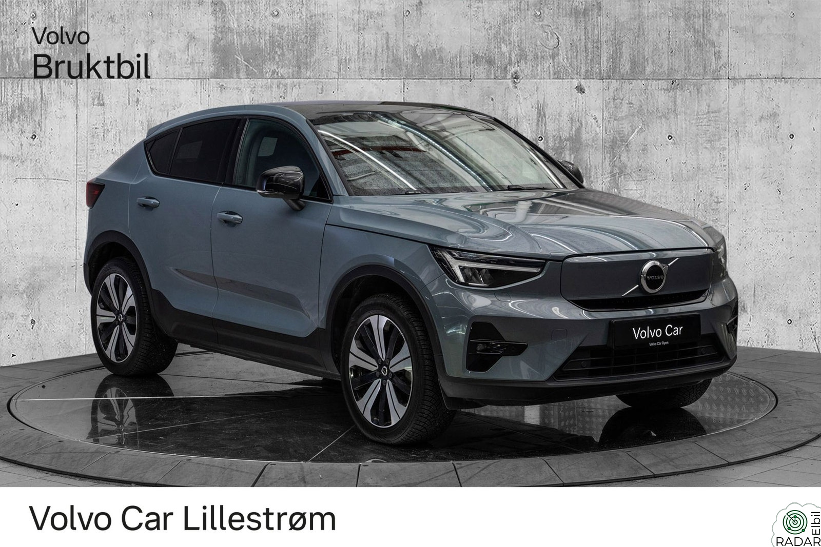 VOLVO C40 Twin Plus AWD Panoramaglasstak Varmepumpe