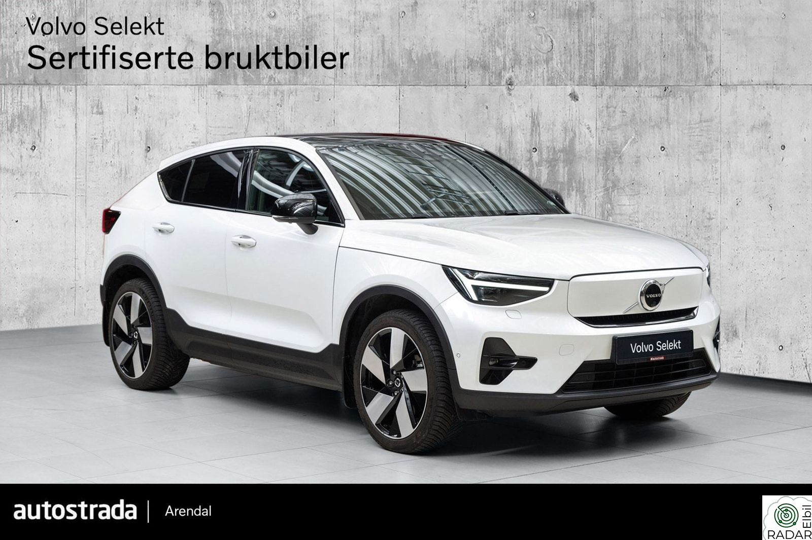 VOLVO C40 Ultimate | Krok | HK | Glasstak | Minne | 360 | Pixel