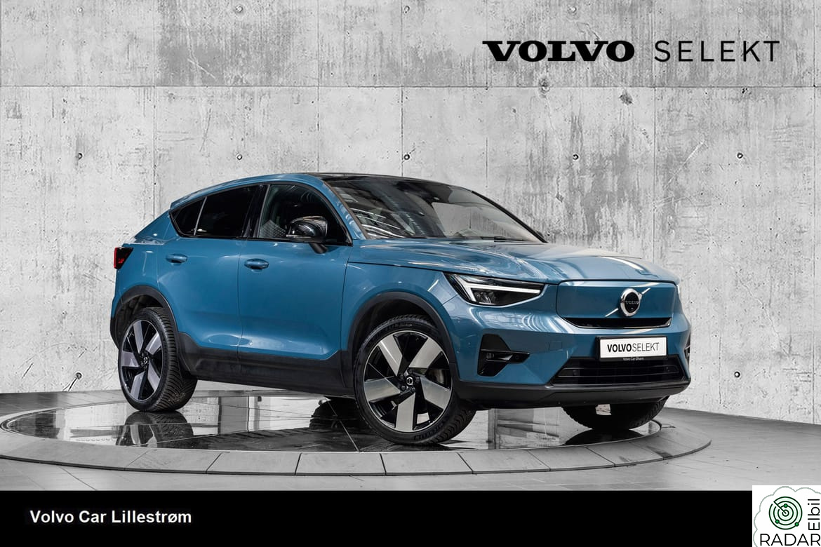 VOLVO C40 Recharge Twin Ultimate 408Hk. Topputstyrt!