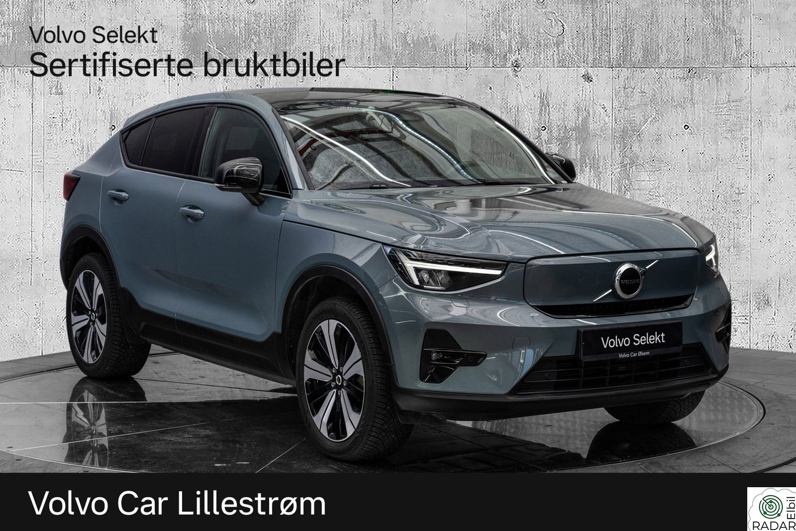 VOLVO C40 Twin Plus AWD Panoramaglasstak Varmepumpe
