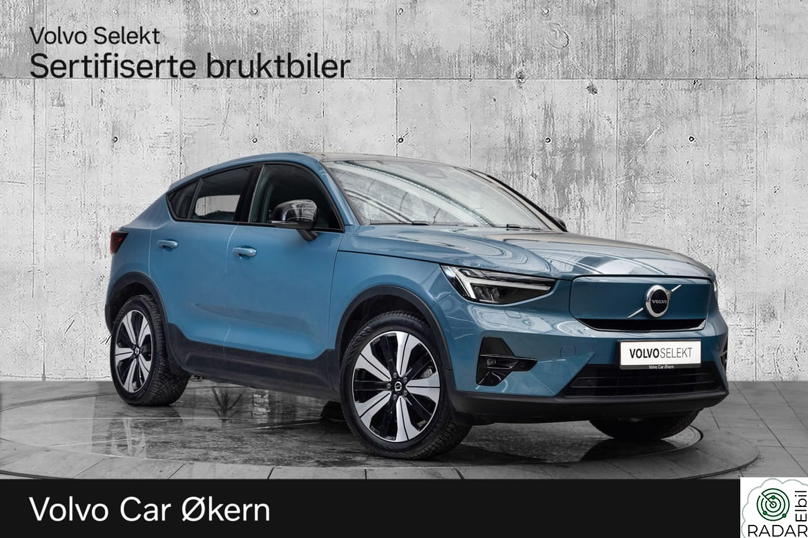VOLVO C40 El. Twin Plus 408Hk Panoramaglasstak Varmepumpe