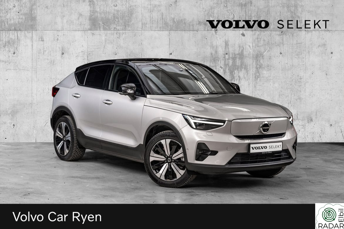 VOLVO C40 Recharge Twin PRO 408Hk. Topputstyrt!