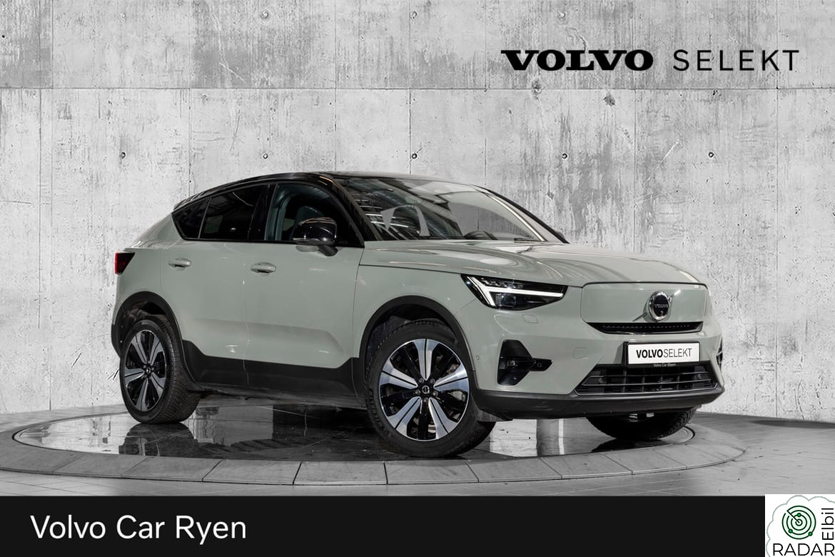 VOLVO C40 Recharge Twin Pro 408Hk. Velutstyrt!