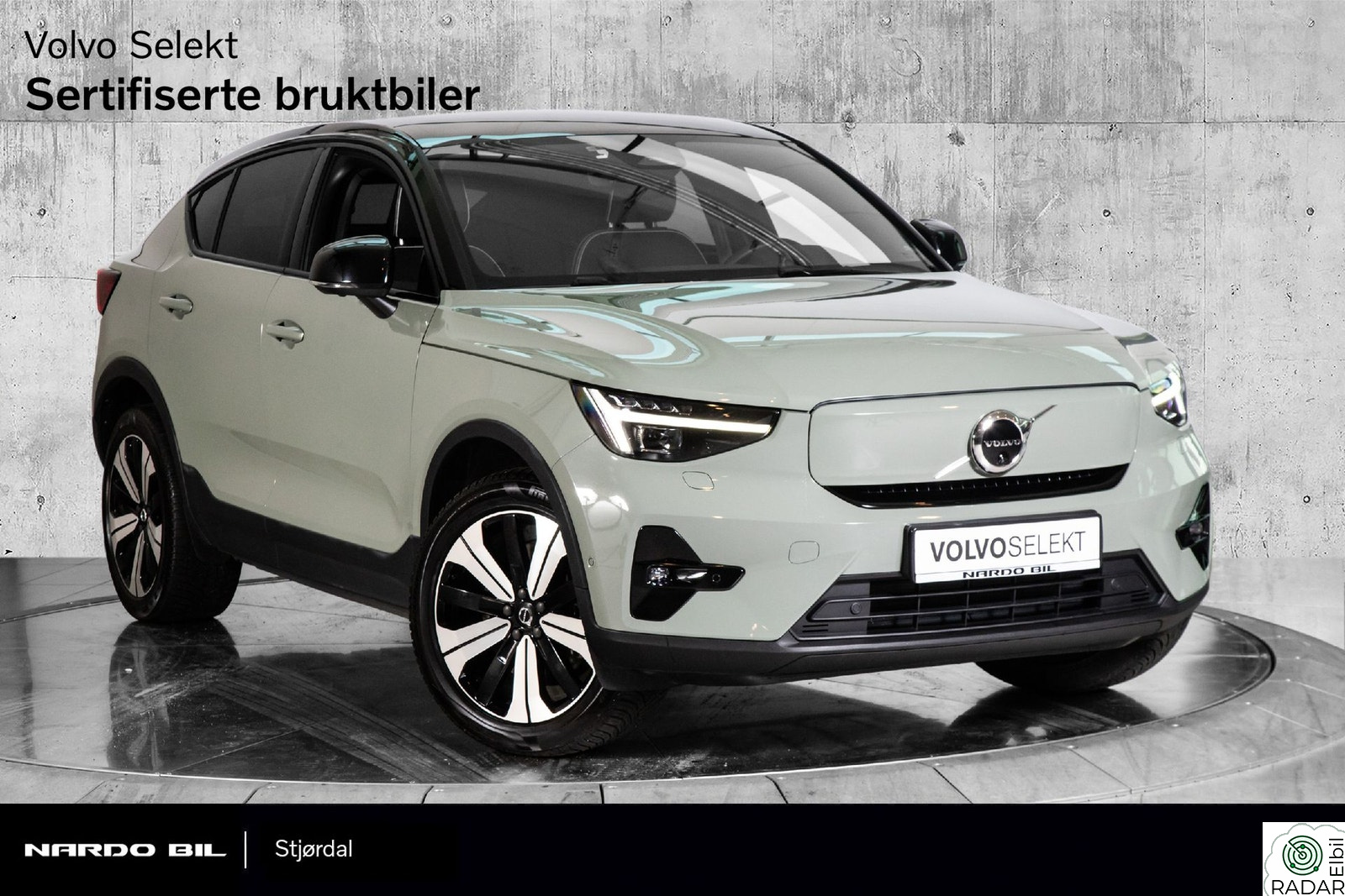 VOLVO C40 Twin/AWD Ultimate Pixel-lys/360/Harman Kardon/Soltak