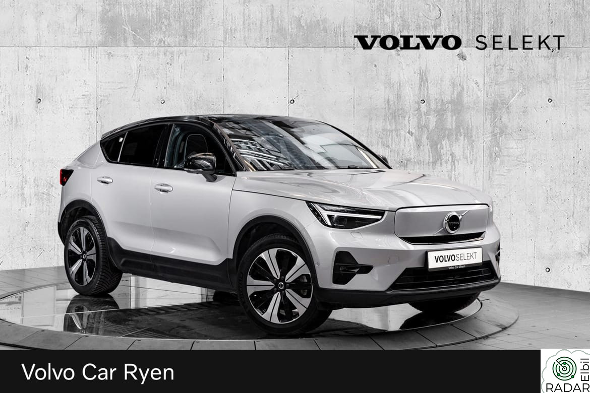 VOLVO C40 Recharge Twin Pro 408Hk. Velutstyrt!