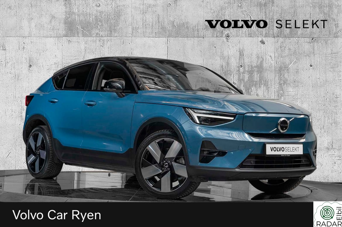 VOLVO C40 Recharge Twin Pro 408Hk. Velholdt!