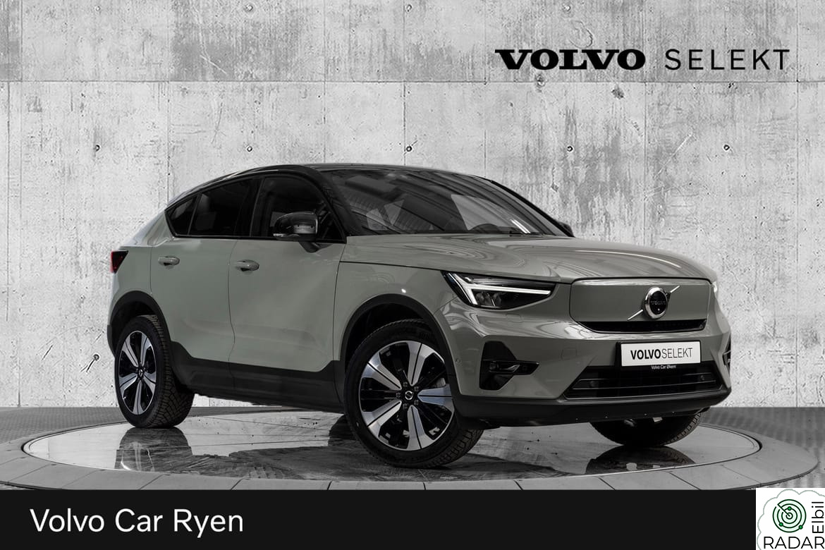 VOLVO C40 Recharge Twin PRO 408Hk. Topputstyrt!
