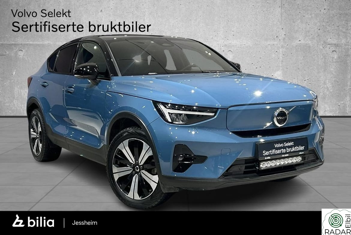VOLVO C40 408Hk AWD Pro, LED Bar, Hengerfeste, 360*kam, Panorama