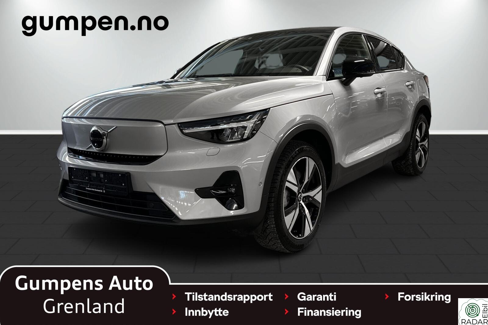 VOLVO C40 Recharge 231hk FWD Ultimate HK/360kam/Soltak/El.seter/+