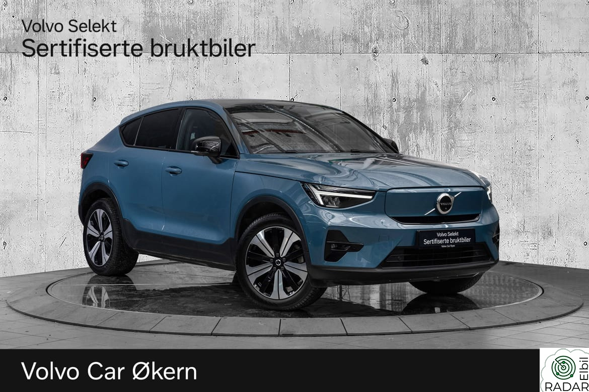 VOLVO C40 El. Single Motor Ultimate 231Hk. Velutstyrt!