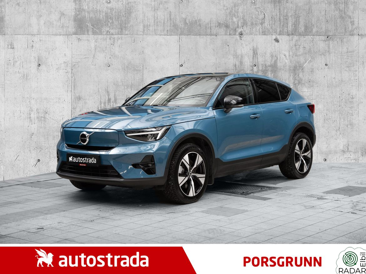 VOLVO C40 Panorama glasstak, Navi, Kamera, El.førersete, H.Feste