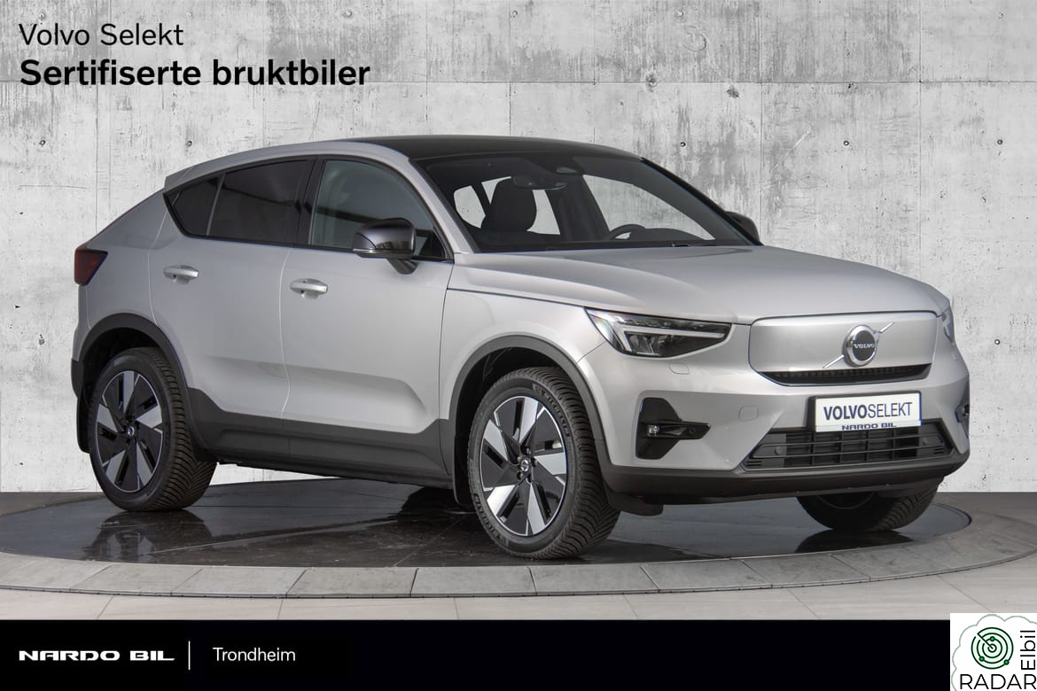VOLVO C40 408 hk Plus. Krok/Varmepumpe/Soltak/VOC/Oppv.ratt