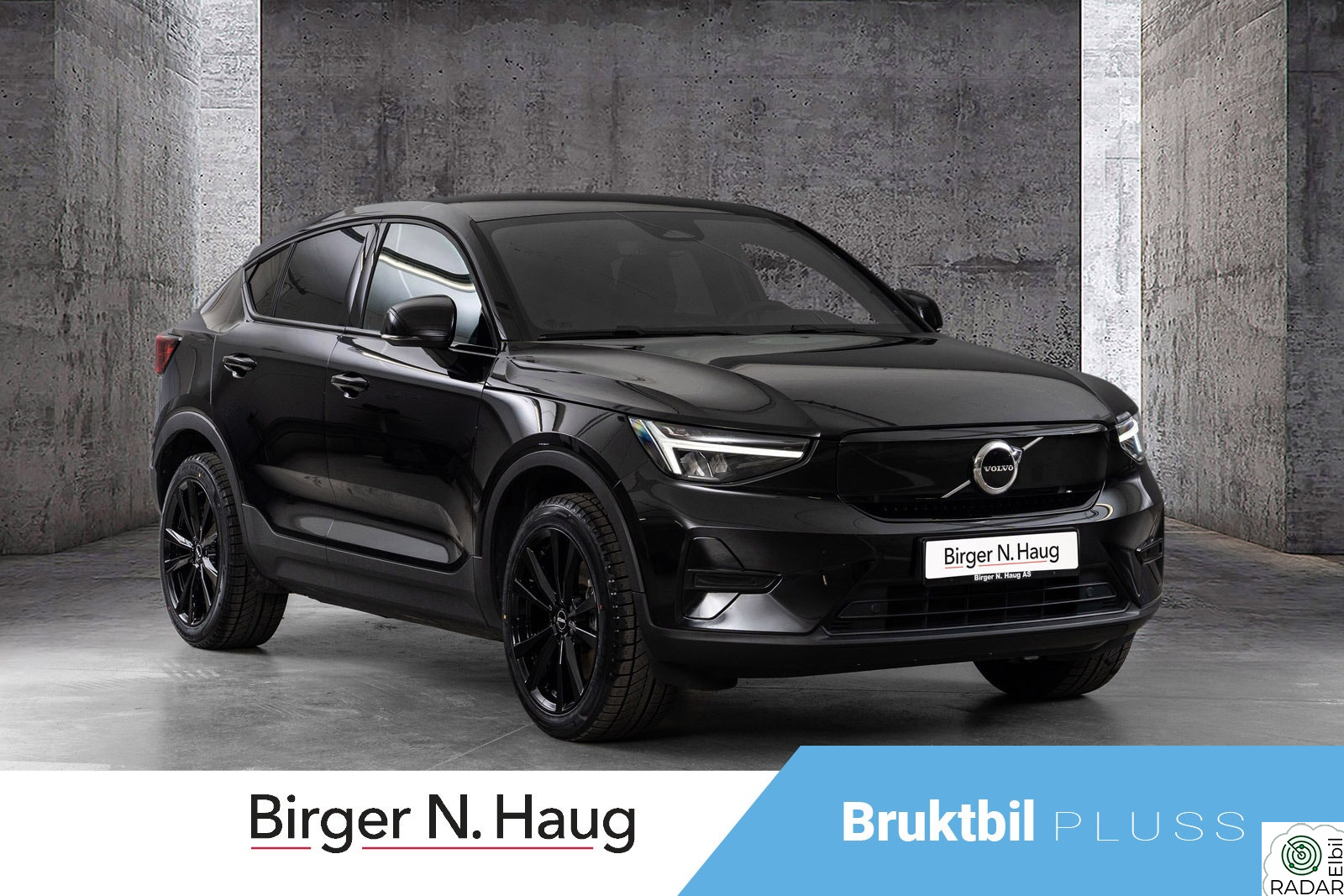 VOLVO C40 Recharge Twin 408hk AWD Plus ALL BLACK | SOLTAK