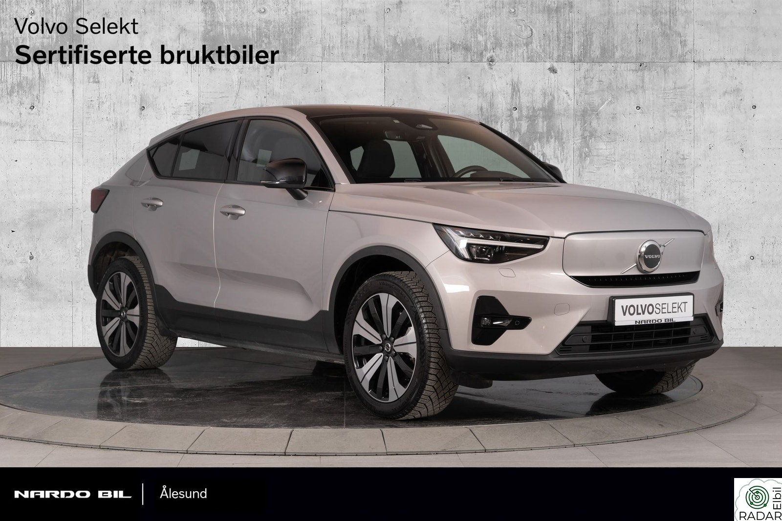 VOLVO C40 408 hk Plus | Piksel LED | Krok | Varmepumpe | Soltak