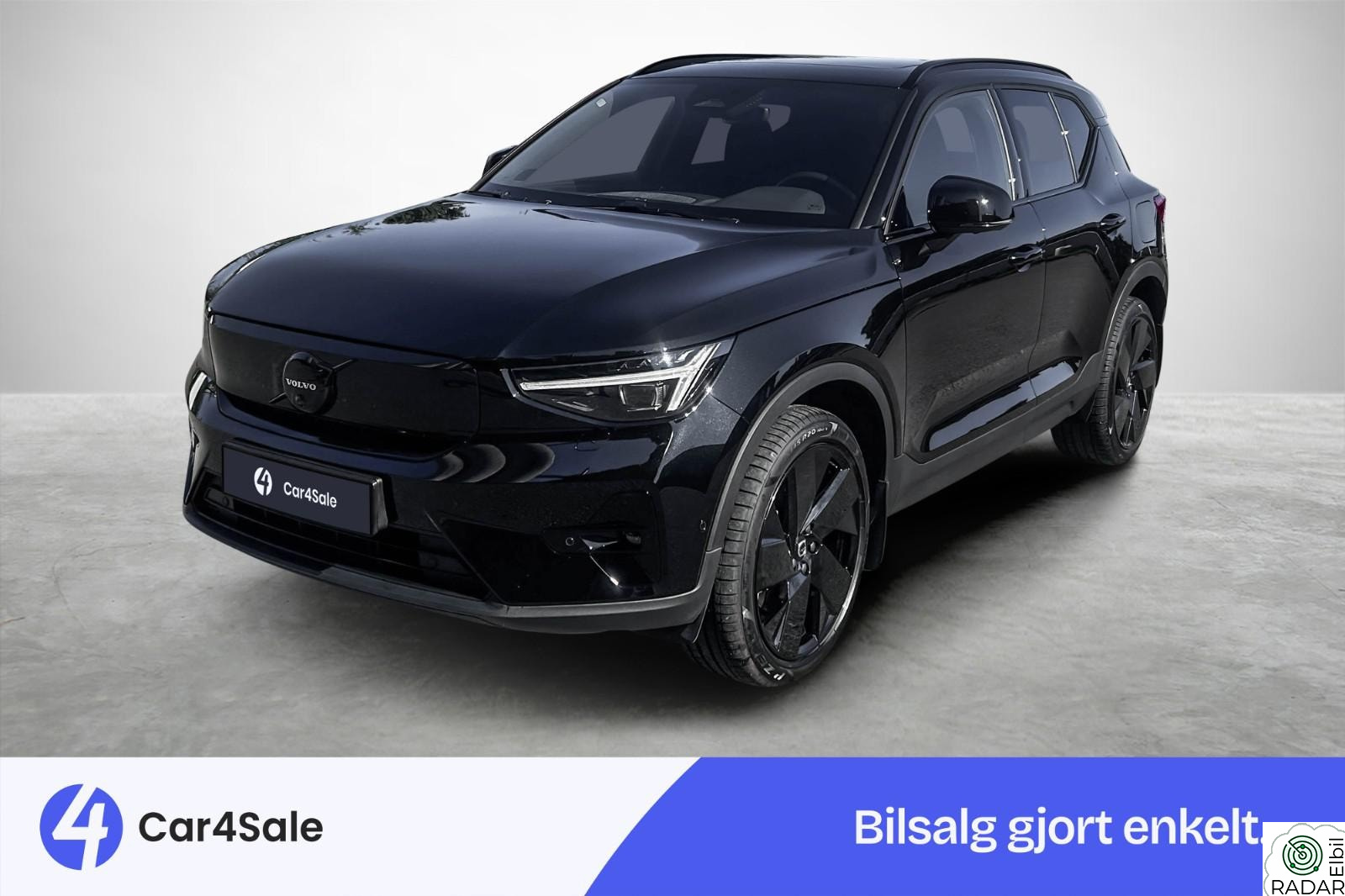 VOLVO EX40 Black Edition Ultra AWD 535km/ H&K/ Krok/ Pixel/ Soltak