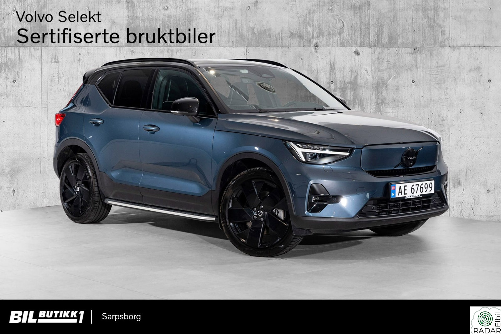VOLVO EX40 AWD Ultra - Stigtrinn/360 cam/Hengerfeste/Pixellys