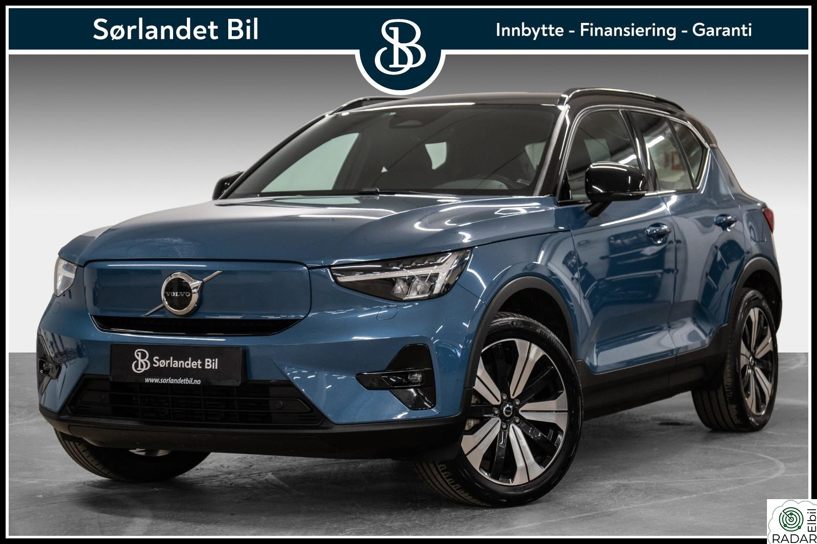 VOLVO XC40 RECHARGE TWIN PLUS / ACC / VARMEPUMPE / KROK