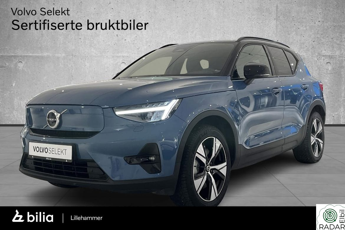 VOLVO XC40 Recharge Plus, Kamera, Varmepumpe, Google, 8ÅR Garanti