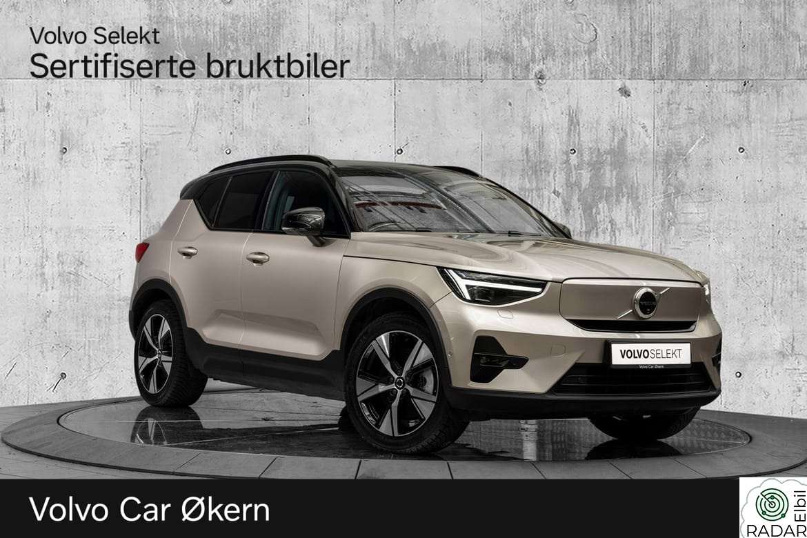VOLVO XC40 El. Single Motor Ultimate 252Hk. Topputstyrt!