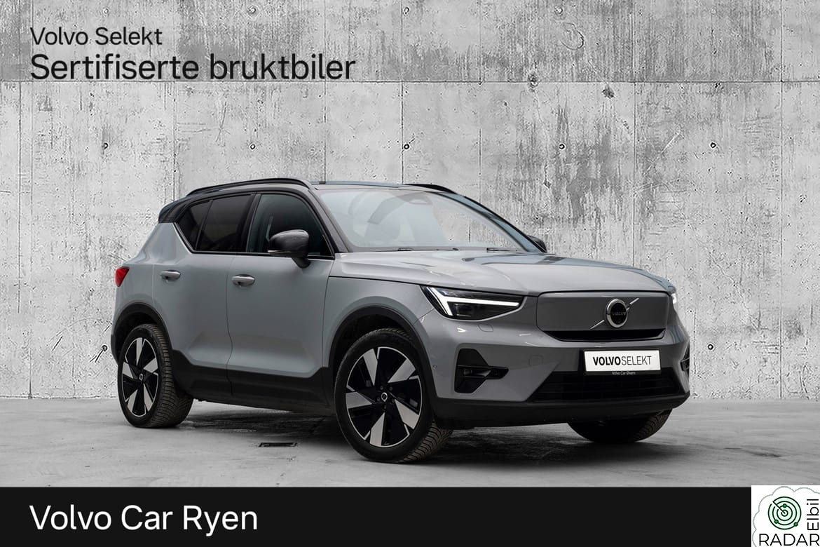 VOLVO XC40 El. Single Motor Ultimate 252Hk. Topputstyrt!