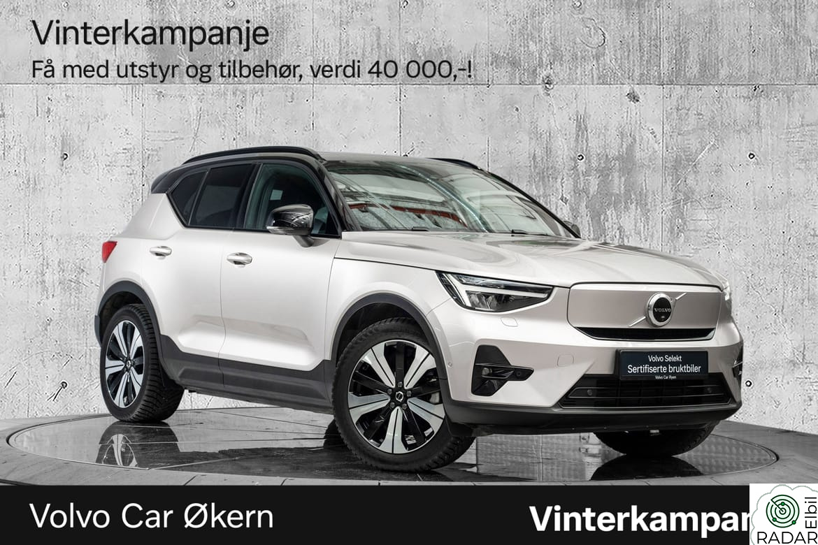 VOLVO XC40 El. Twin Ultimate 408Hk. Topputstyrt!