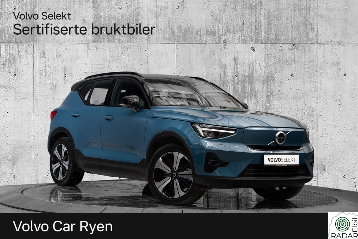 VOLVO XC40 El. Twin Ultimate 408Hk. Topputstyrt!