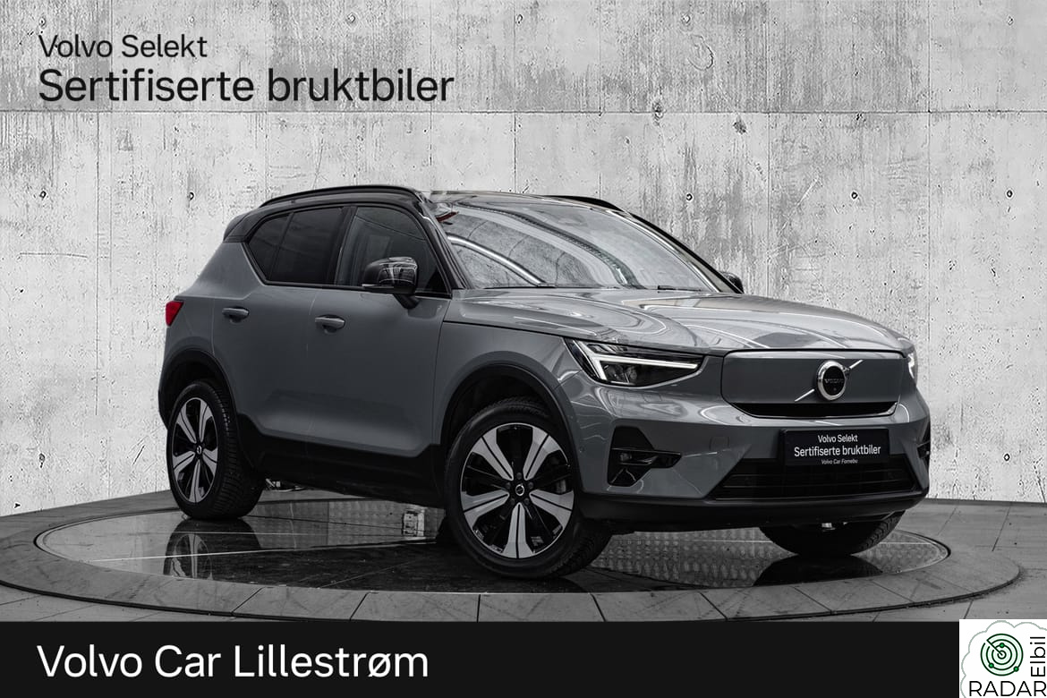 VOLVO XC40 El. Twin Ultimate 408Hk. Velutstyrt!