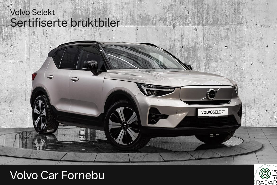 VOLVO XC40 El. Twin Plus 408Hk. Velutstyrt!
