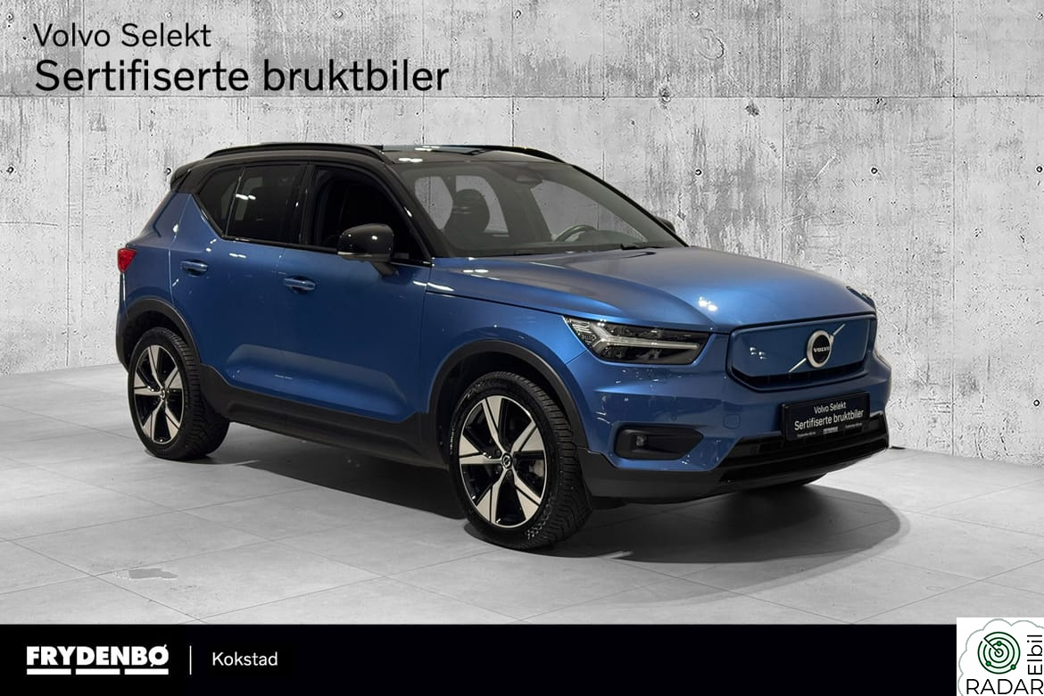 VOLVO XC40 Recharge P8 KROK|20"|LOUNGE.PK|LYS.PK|STOL.PK|8år*