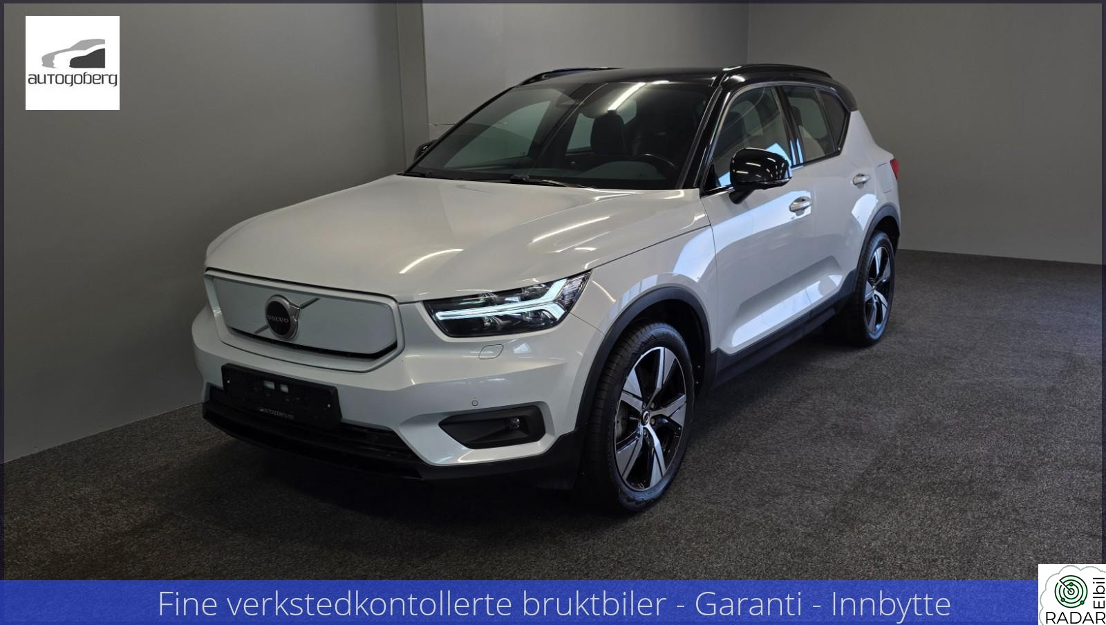 VOLVO XC40 Recharge 408hk | AWD | Hfeste | 360 | Kamera | ACC +++