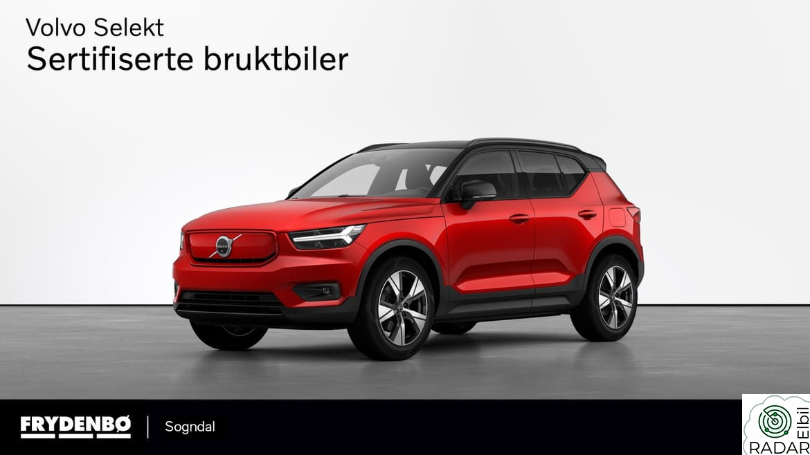 VOLVO XC40 Recharge P8 KROK|STOL.PK|LYS.PK|360|TONEDE|8år*