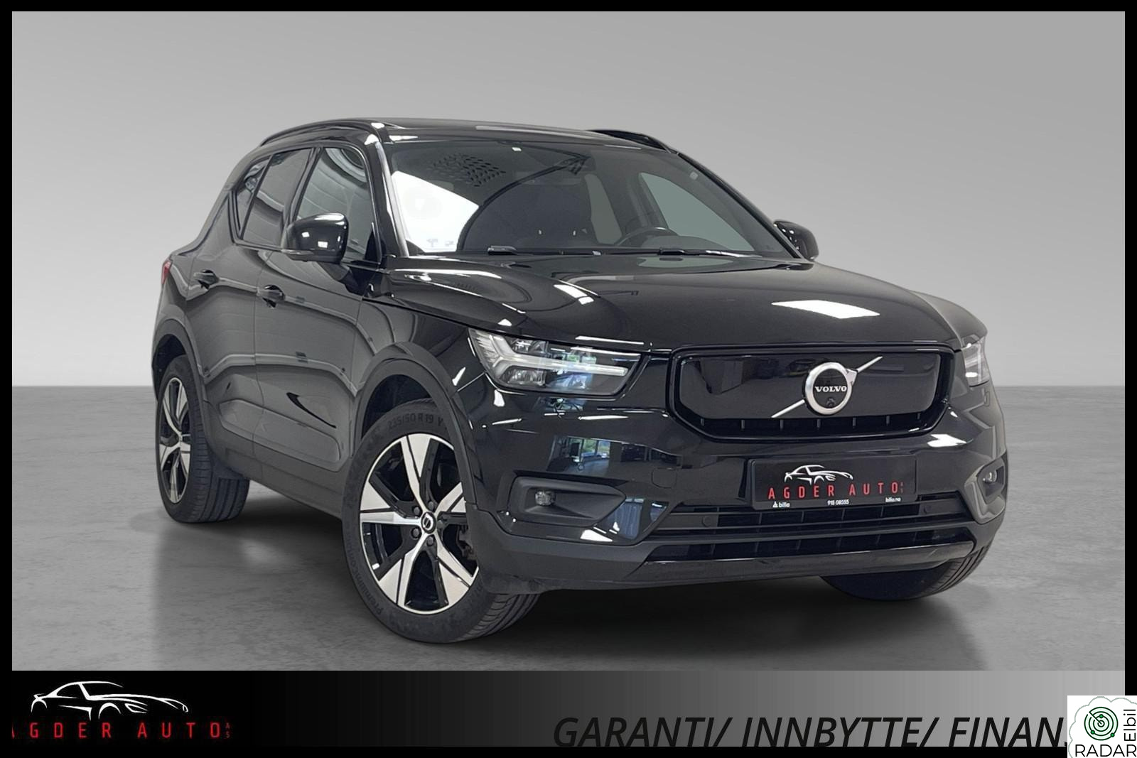 VOLVO XC40 P8 Recharge AWD Skinn/Acc/Krok/360/Pano/H&K/Keyles/2x19