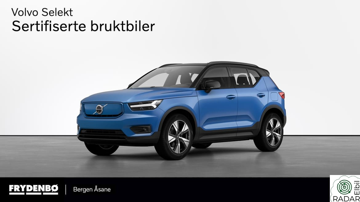 VOLVO XC40 Recharge P8 KROK|LOUNGE.PK|LYS.PK|STOL.PK|8år*