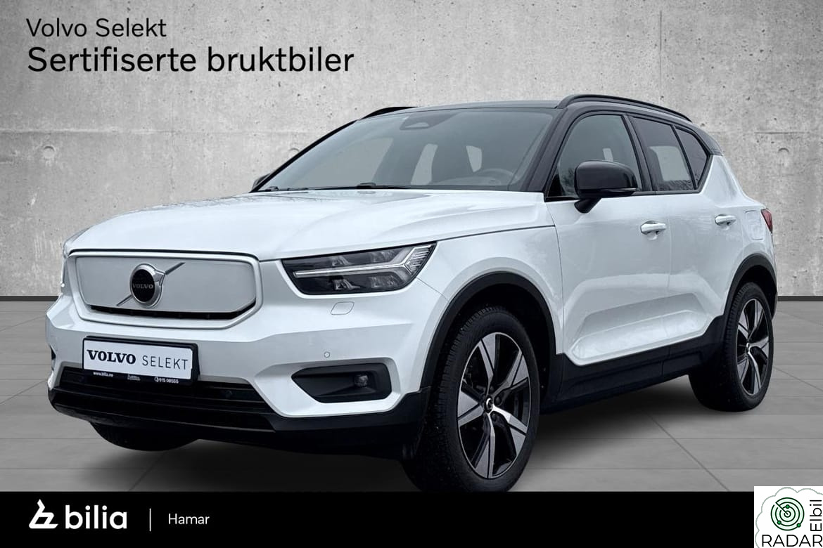 VOLVO XC40 P8 AWD Recharge, aktive LED, ryggekam, hengerfeste +++
