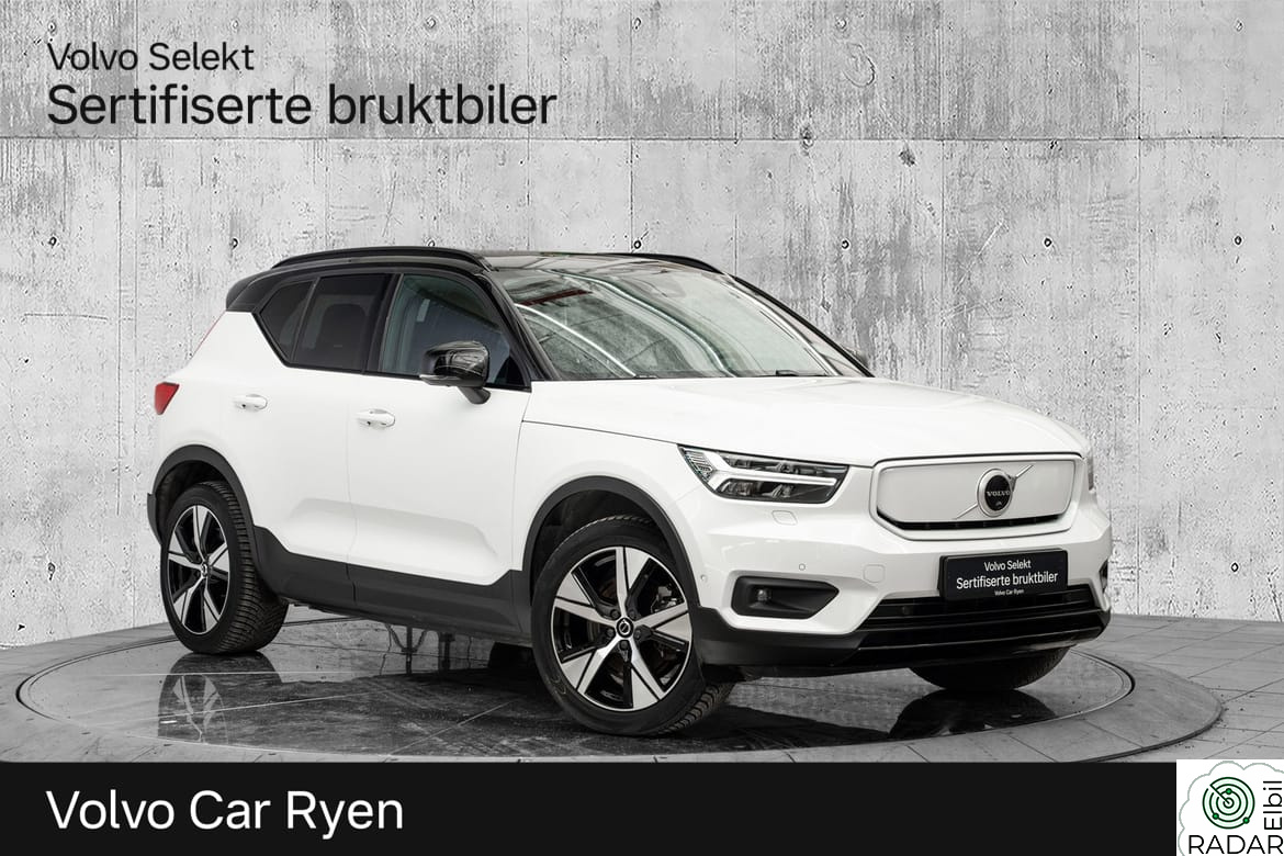 VOLVO XC40 El. Twin Pro 408Hk. Velutstyrt!