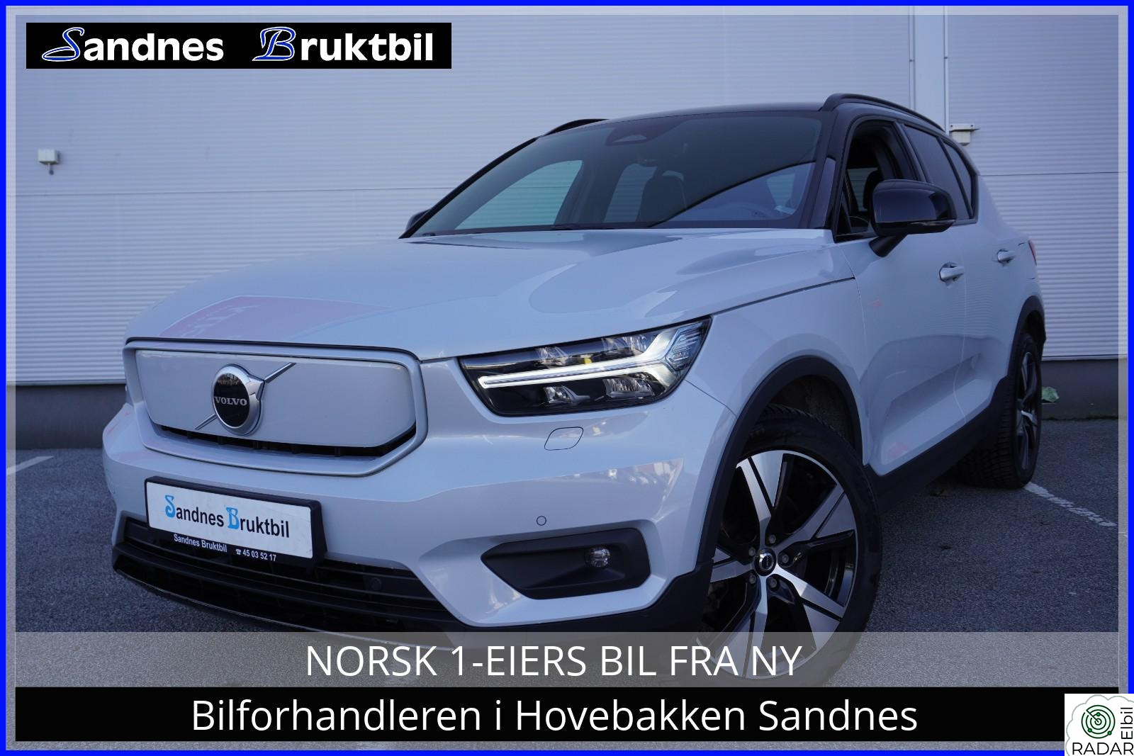 VOLVO XC40 P8 AWD R-DESIGN KROK,EL SETE/MEMORY,KAMERA,ACC,DELSKINN