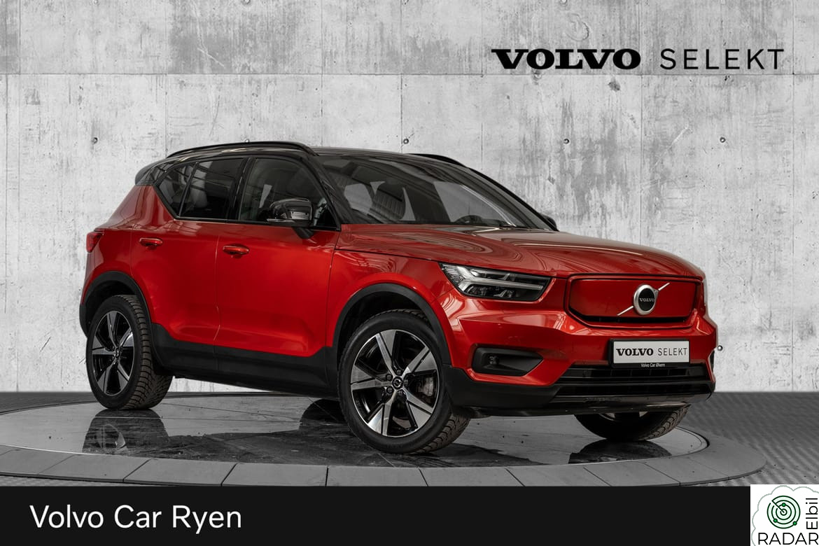 VOLVO XC40 Recharge P8 Elbil AWD 408Hk. Godt utstyrt!