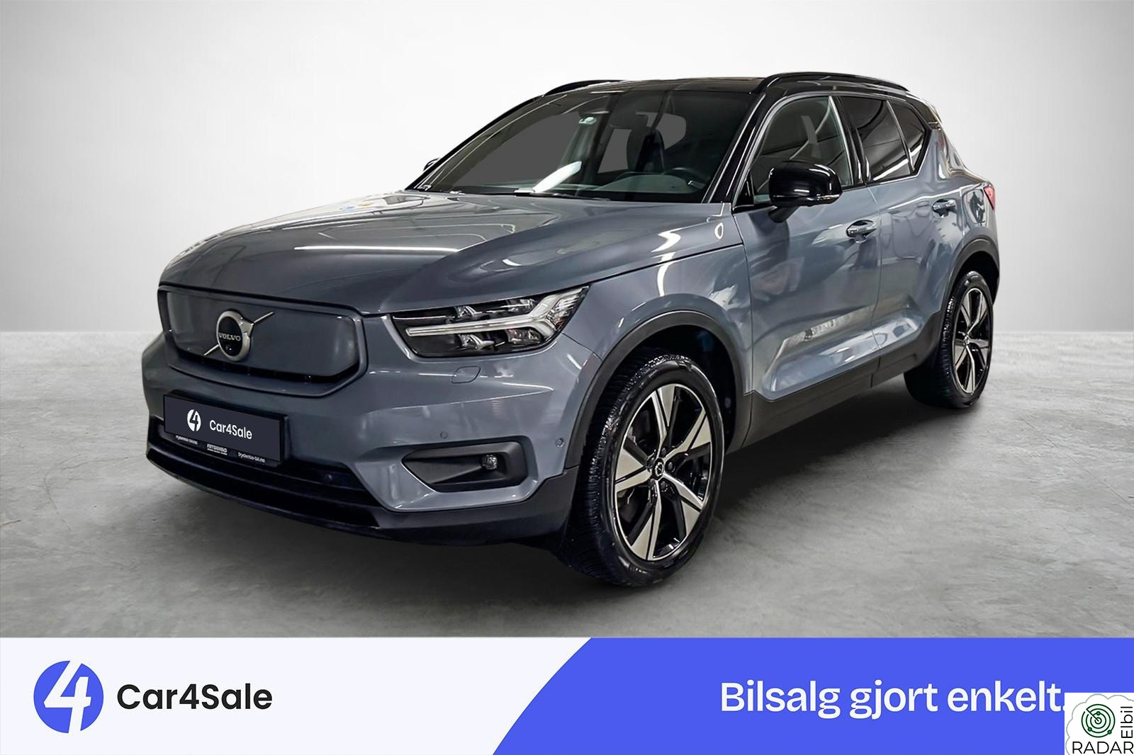 VOLVO XC40 AWD Pro / 417km / Soltak / Krok / 360kam / ACC / Norsk+