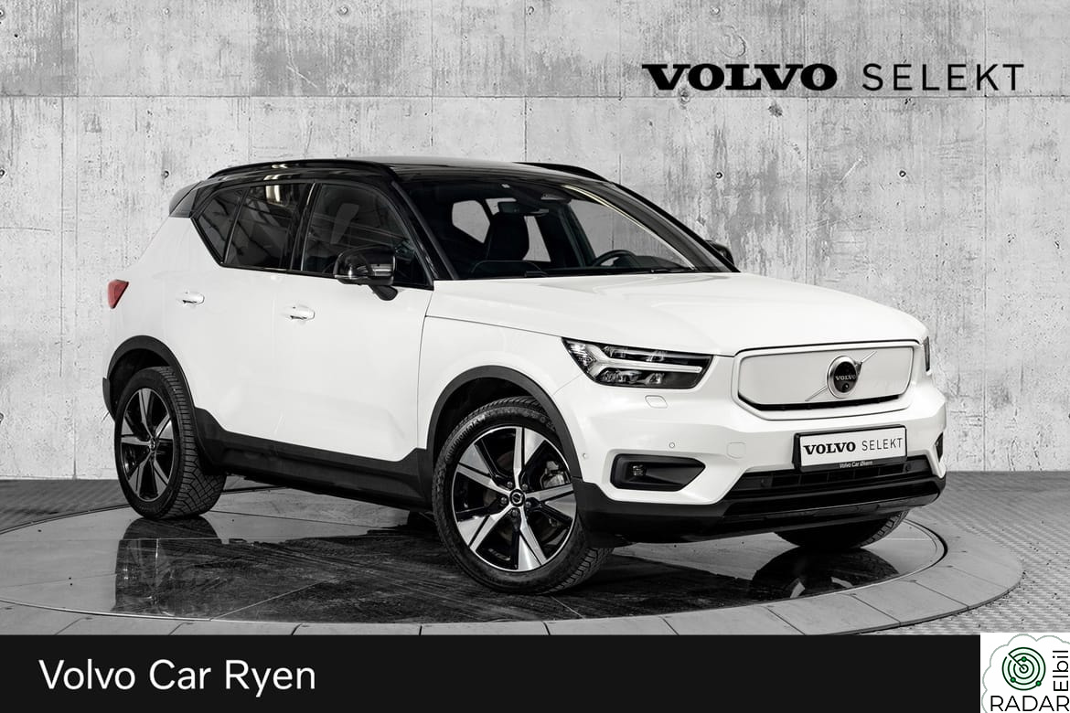 VOLVO XC40 Recharge Twin Pro 408Hk. Topputstyrt!